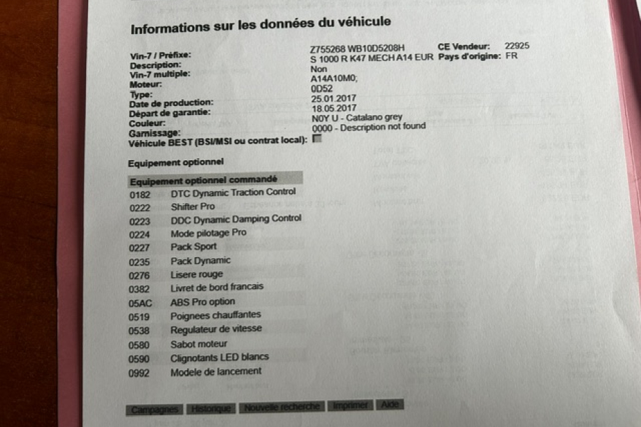 BMW S1000R 2017, Saint-Étienne, Diagnostic Moto Casse