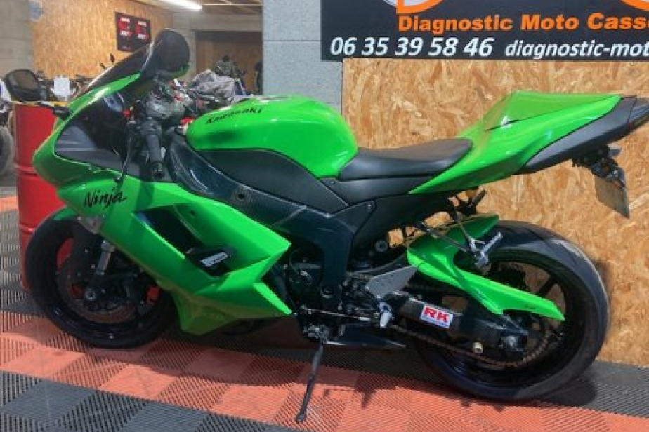 KAWASAKI ZX6R 2008, Saint-Étienne, Diagnostic Moto Casse