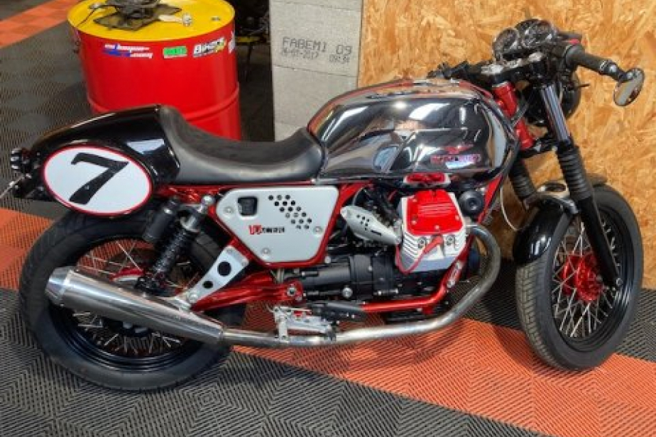 Moto Guzzi V7 racer 2010, Saint-Étienne, Diagnostic Moto Casse