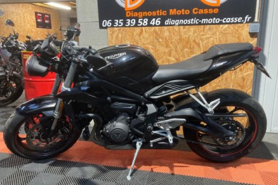 Triumph 660 street triple A2, Saint-Étienne, Diagnostic Moto Casse