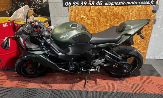 KAWASAKI ZX6R 636 2019 , Saint-Étienne, Diagnostic Moto Casse