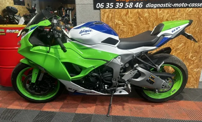 KAWASAKI ZX6R 2024 40 eme Anniversaire, Saint-Étienne, Diagnostic Moto Casse