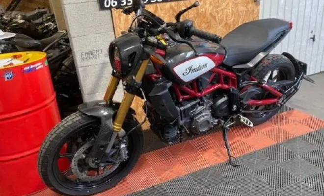 INDIAN 1200 FTR CARBONE 2021, Saint-Étienne, Diagnostic Moto Casse