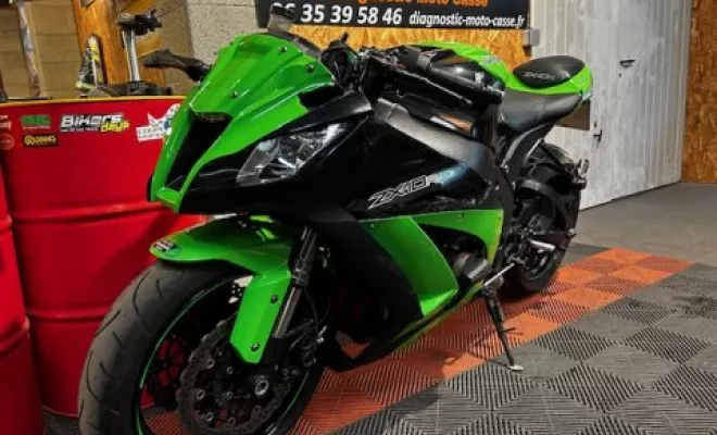 KAWASAKI ZX10R 2014, Saint-Étienne, Diagnostic Moto Casse