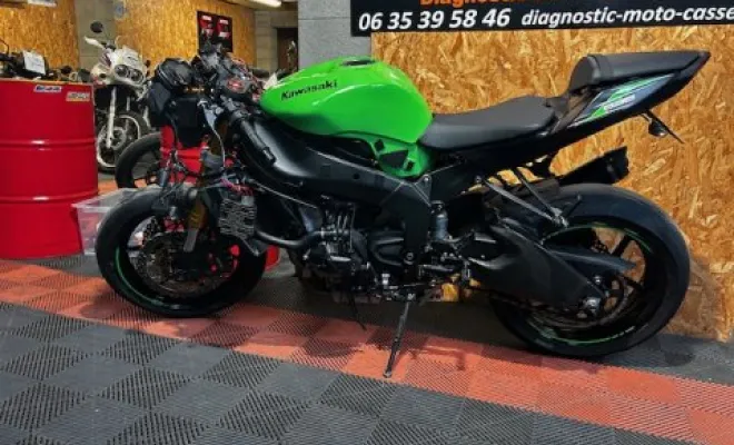 KAWASAKI ZX6R 2014, Saint-Étienne, Diagnostic Moto Casse