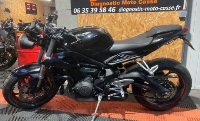 Triumph 660 street triple A2, Saint-Étienne, Diagnostic Moto Casse