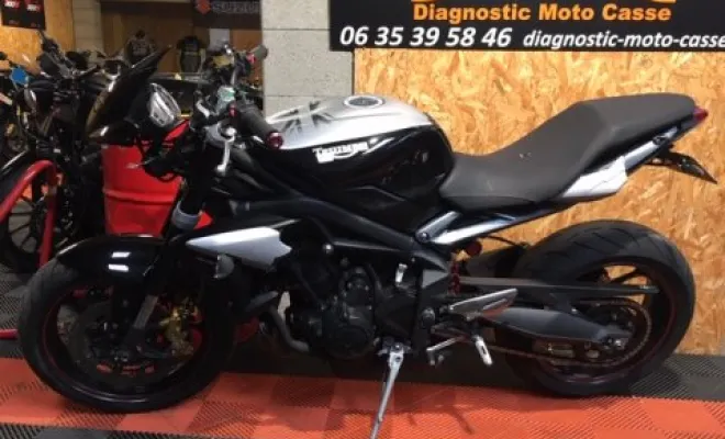 Triumph 675 street triple R 2016, Saint-Étienne, Diagnostic Moto Casse